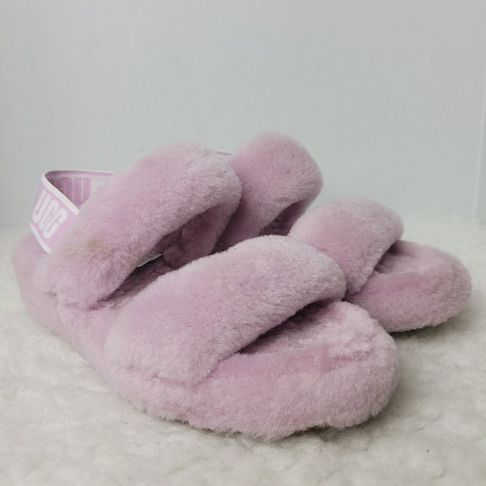 UGG Women's Oh Yeah Womens Sandals Size 7 Purple Slide Slipper 1107953 - Picture 1 of 9